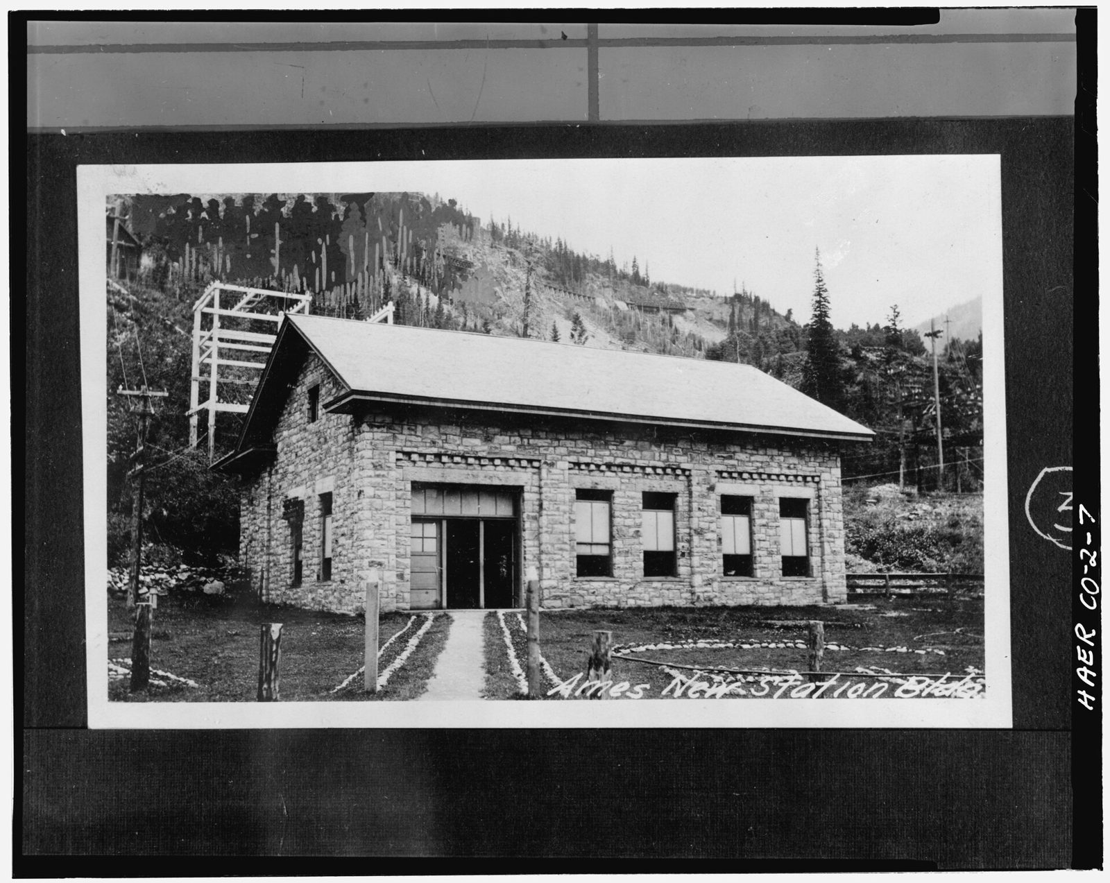 Exterior view (c.1910) of 1905 power house.