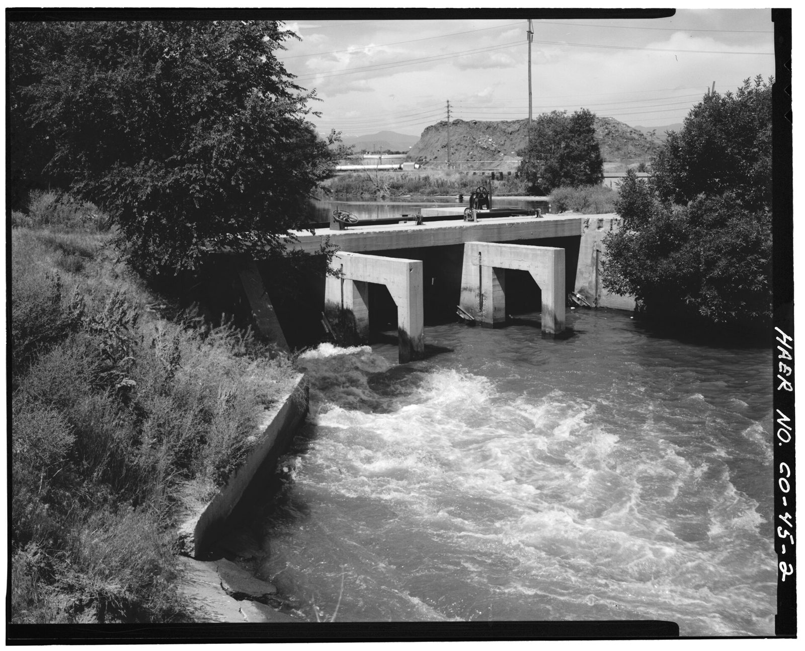 Burlington Ditch headgate Close View.