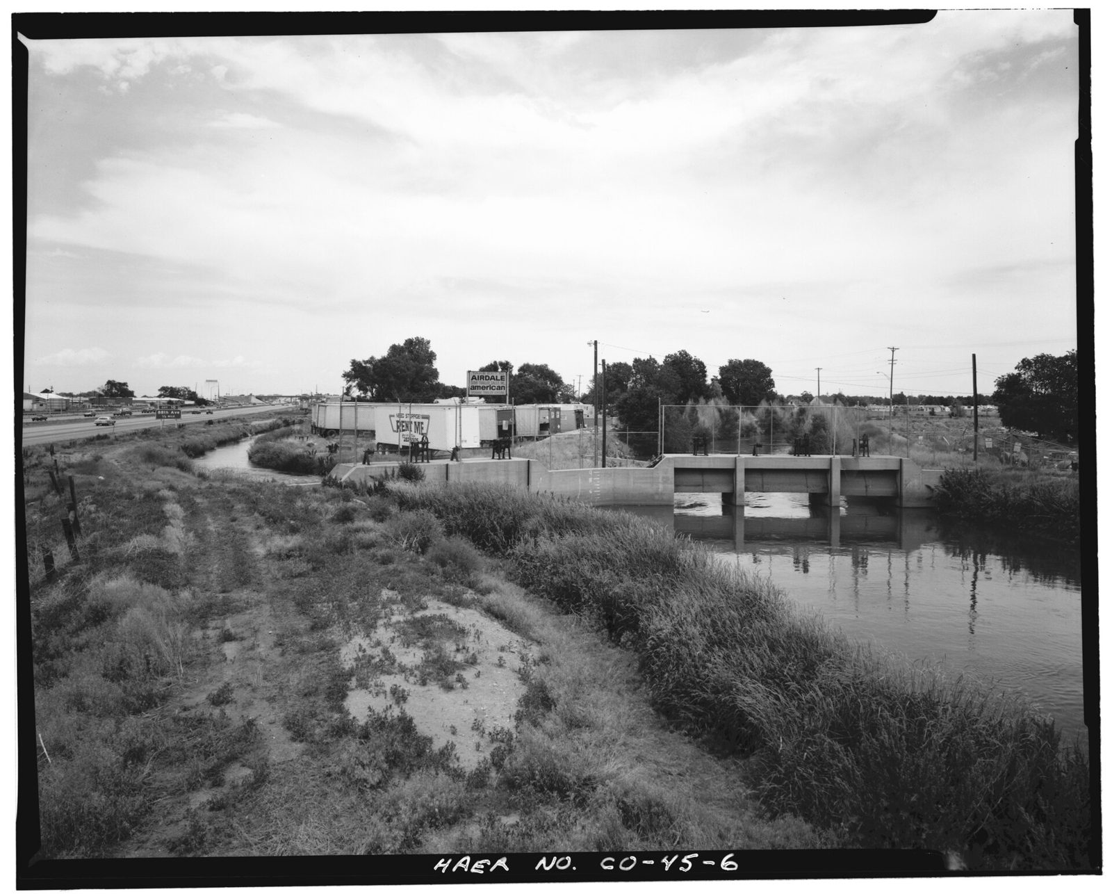 Burlington Ditch-o'brian canal bifurcation point The Burlington Ditch is being diverted to the left; The O'Brian Canal is being diverted to the right.