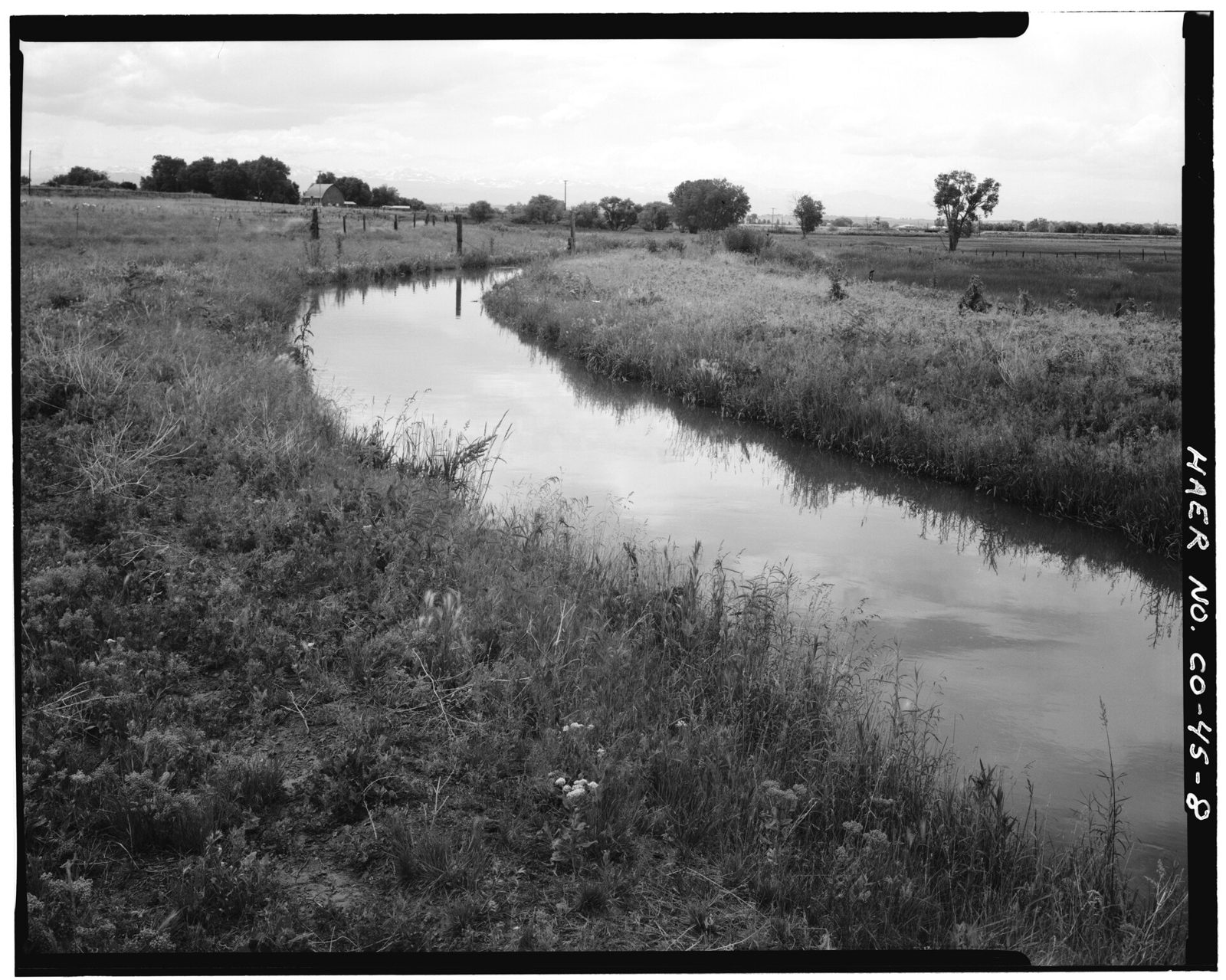 Burlington Ditch Flowing in fields in the vicinity of East 120th Avenue and Bromley Lane, near its proposed intersection with the E-470 roadway.