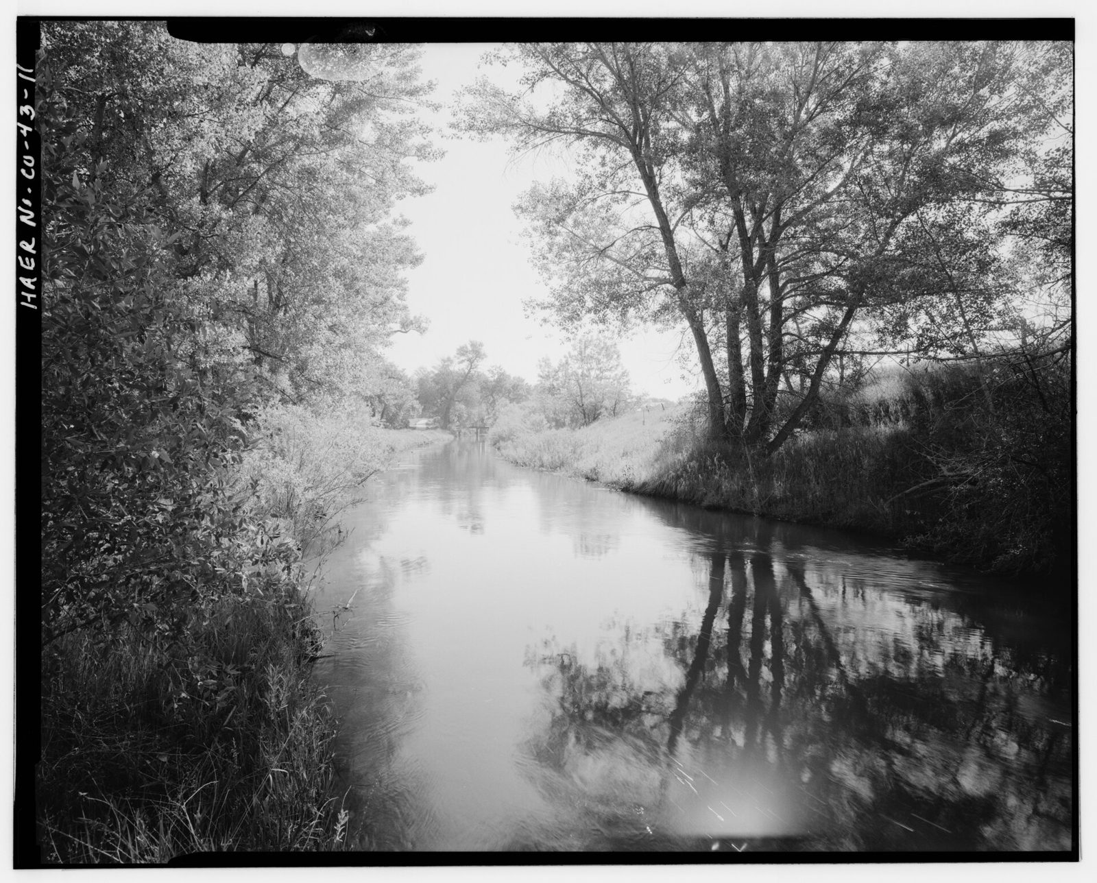 Section of canal at proposed McLELLAN drive interchange. View to south.