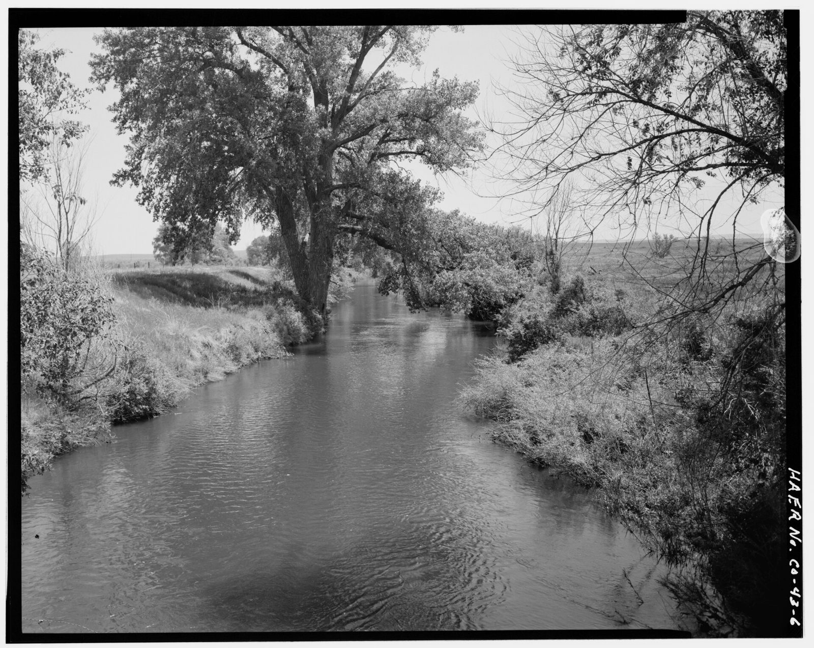 Typical section of canal. View to northeast.