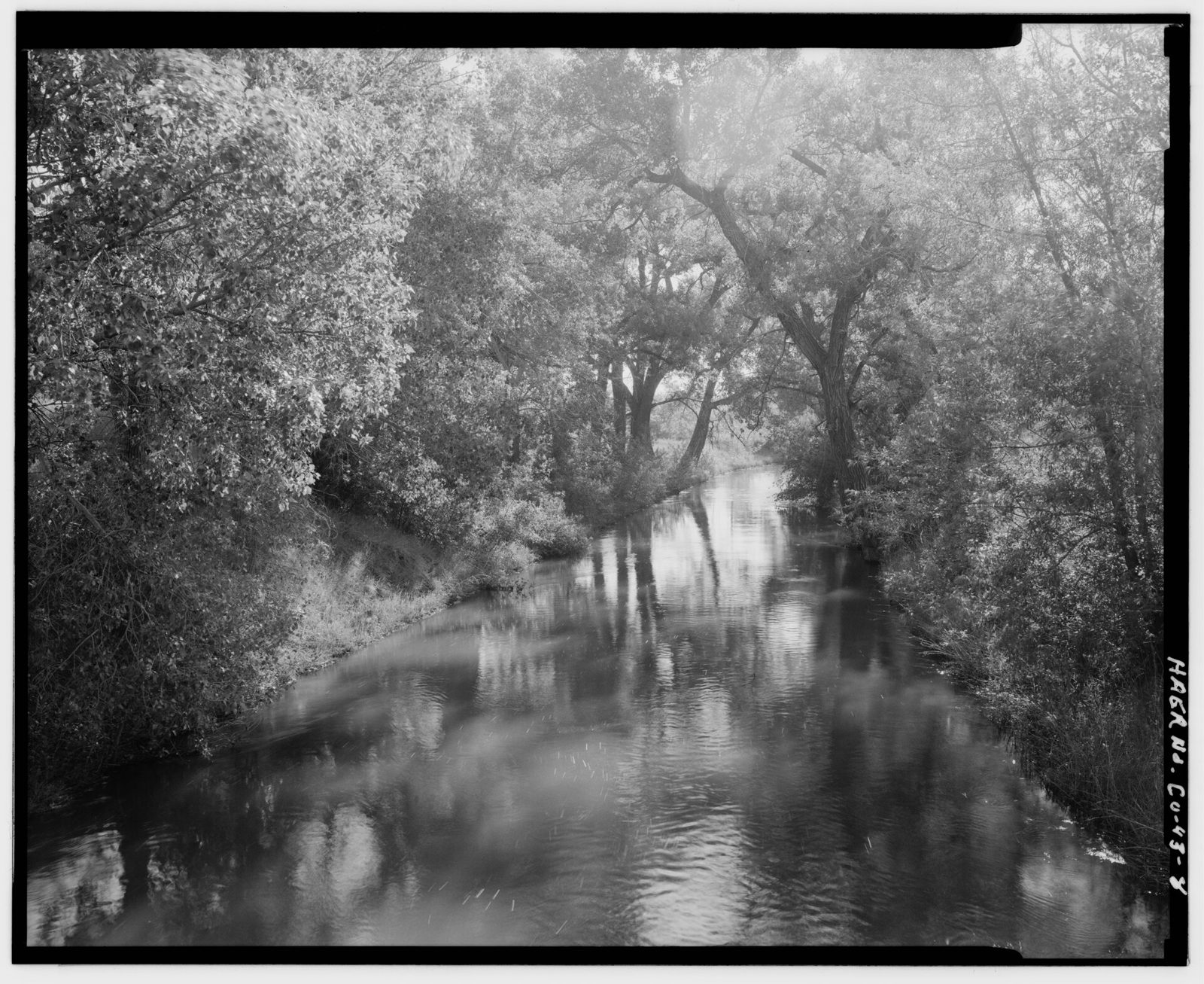 Typical section of canal. View to northeast.