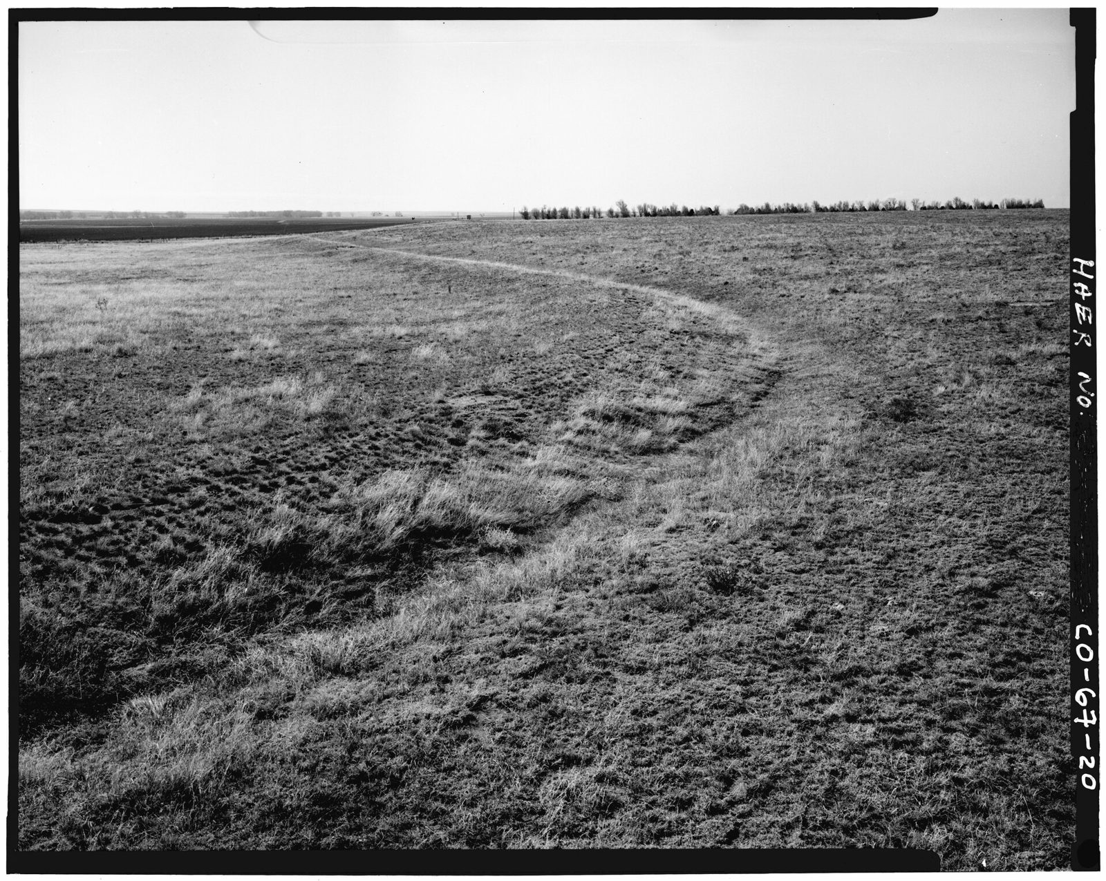 View of lateral G, looking south from bend at north end.