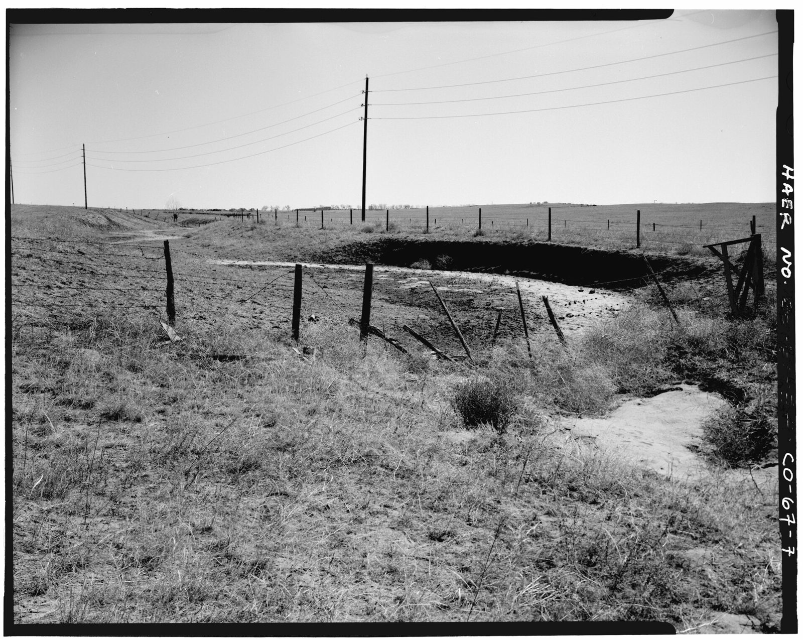 View of lateral A, looking southeast.