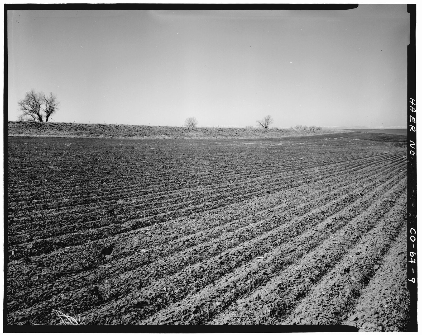 View of terminal dam, looking southwest.