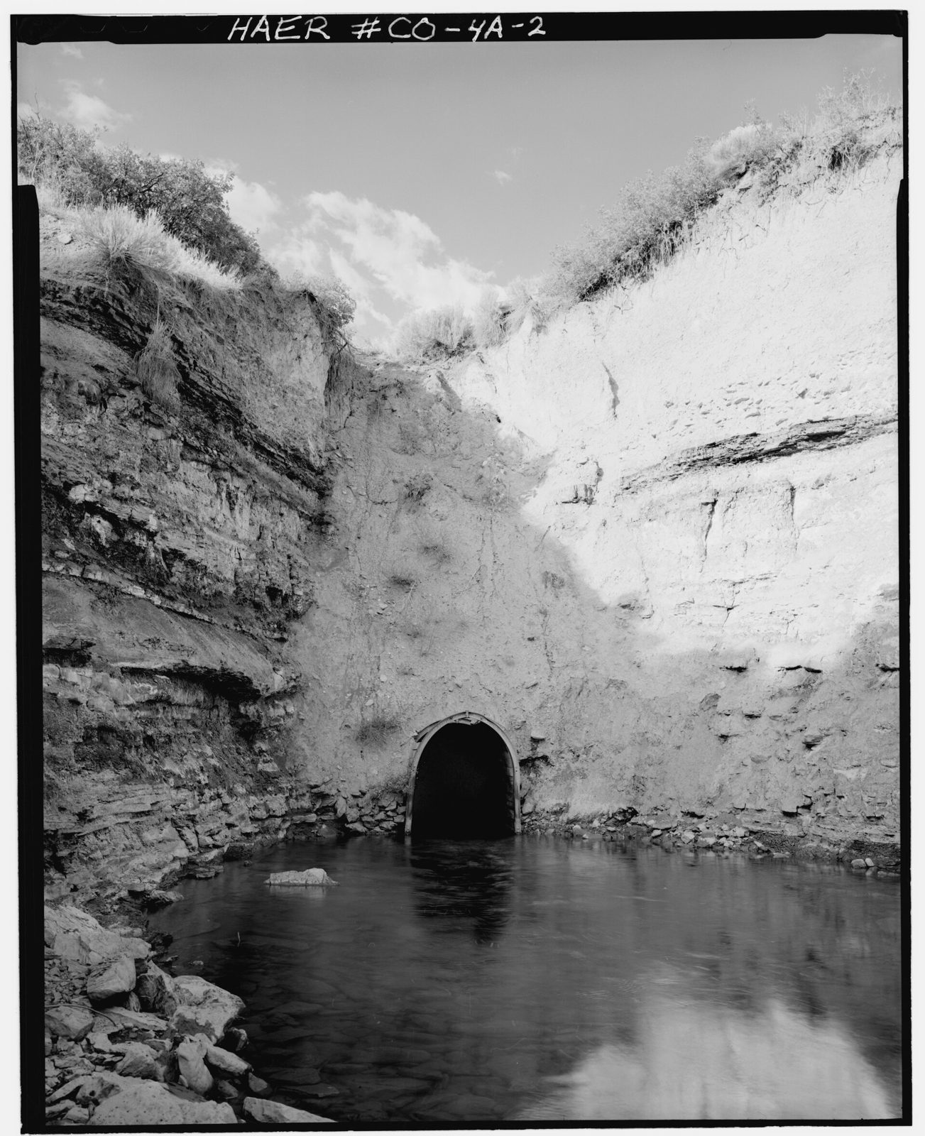 South tunnel exit at Montezuma Valley Irrigation Company System.