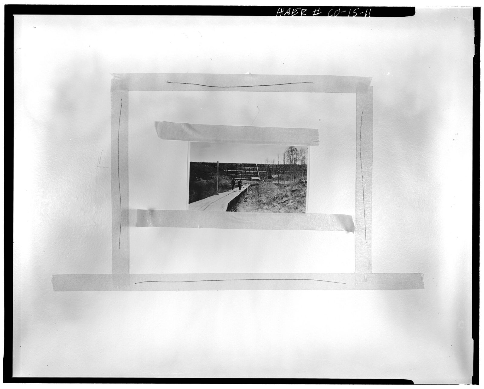 View of terminal dam and power flume -1.