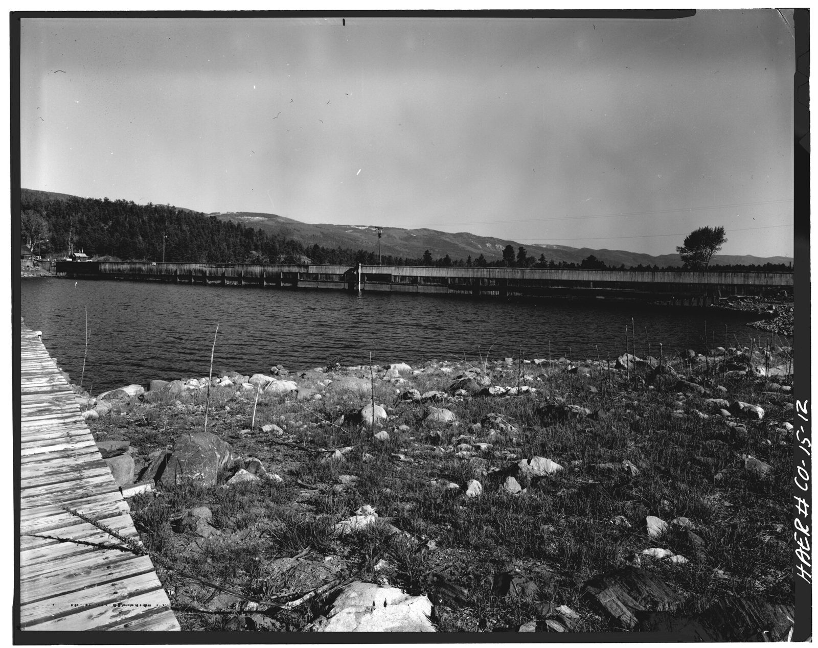 Frontal view; Upstream face of dam-1980.