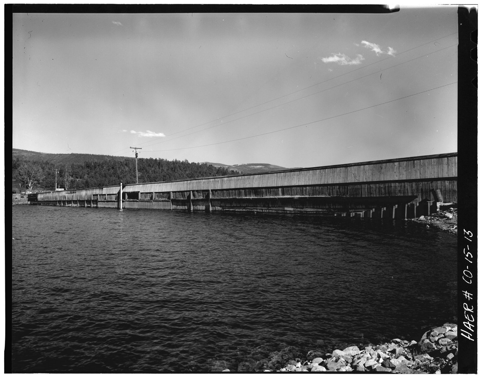 Frontal view; Upstream face of dam-1980.