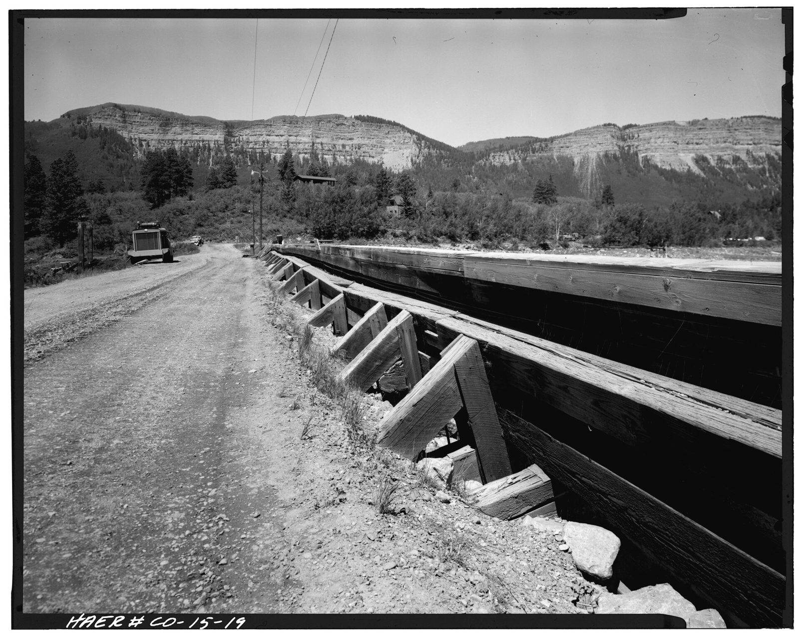 Side view; Crest of dam-1980.