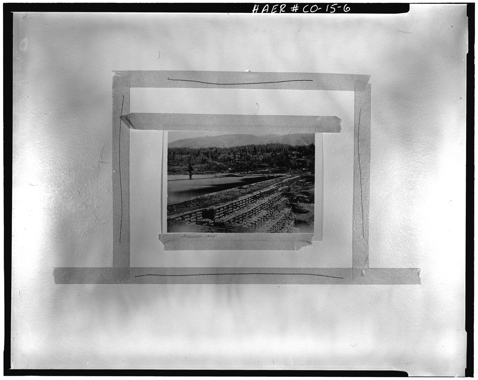 Summer 1905 view of downstream face.